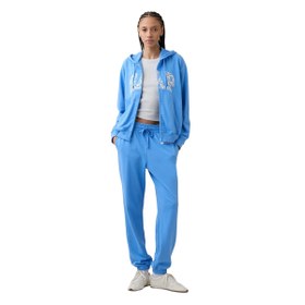 Resim GAP Logo Fermuarlı Fransız Havlu Kumaş Full-Zip Kadın Mavi Günlük Stil Eşofman Üstü 885587013 