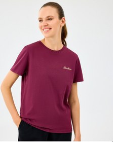 Resim Skechers W Light Fabric T-shirt Kadın Bordo Tshirt S2520239-3877 Bordo 