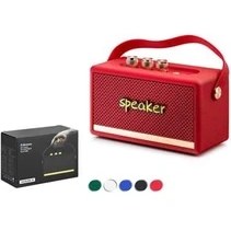 Resim Hadron Kılburn3 Kırmızı Bluetooth Nostalji Speaker168-103-72MM 
