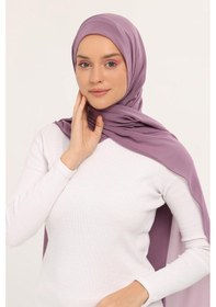 Resim Altobeh Hazır Lüks Pratik Hijablı Şifon Şal Açık Maron 