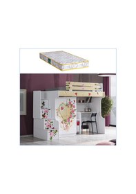 Resim Setaymobilya Ranza, Mira Ranza 2 Kapaklı Dolap Çalışma Masası+Comfort Yatak 