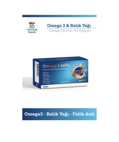 Resim Mdc Omega 3 Aslife 30 Softgel 