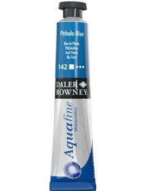 Resim Daler Rowney Aquafine Tüp Suluboya 8ml PHTHALO BLUE 142 
