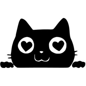 Resim Bagajdan Bakan Kedi Sticker Oto-motor-laptop-duvar-dekor 10 X 6 Cm 
