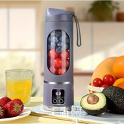 Resim Willowhaven Portable 3ü1 Usb Blender Meyve Sıkacağı Digital Ekranlı Mor Smoothie Yapma Makinesi 