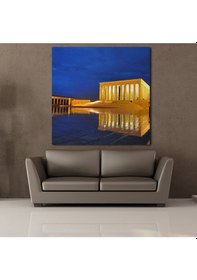 Resim Anıtkabir Akşam Temalı Kanvas Tablo 200x200cm 