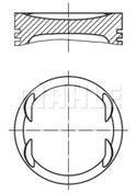 Resim MAHLE 830802 Piston 85.50Mm 0.50 E36 318 Tı-Is 1.9I 95-98 M44B19 (140 Ps) 