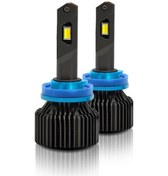 Resim 2 Adet H8/h9/h11 P14 Led Far Ampülü 200w 40000lm 3000k/4300k/6000k 3 Renk Ip67 Su Geçirmez -80 120 