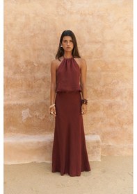 Resim Mai Collection Mai Studios Co. Malmvira Kiremit Keten Crop Etek Takım Kiremit 