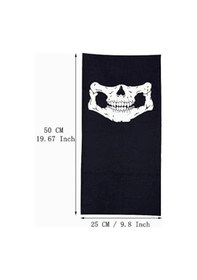 Resim Büro Ev Ofis İnsanı Kostümü İçin 25x48cm Motorcu Boyunluk Bandana Diğer 