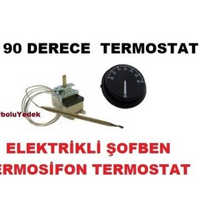 Resim Termosifon Termostat 0 - 90 Derece Ayar Aralığı Elektrikli 