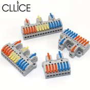 Resim 3 adet CLLICE Hızlı Bağlantı Tel Bağlantı Elemanları - Kolay İtme Montajı, Uygun, Dayanıklı Bakır Kontaklar DIY Kablolama Projeleri İçin (428, 4210, 4312, 4315), Tel Bağlantı Kiti 