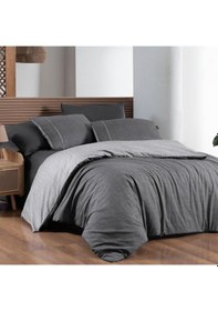 Resim Sarev Unitwill Gri Tek Kişilik %100 Pamuk Nevresim Takımı 