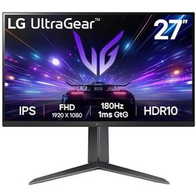 Resim Lg UltraGear 27GS65F-B 27" 1 MS 180 Hz G-Sync FHD IPS LED Monitör 