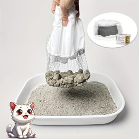 Resim Kullanılabilir Kedi Kumu Filtre Matı, 2/15/30 Paket, Kedi Kumu Kutusu Ped, Kedi Kumu Filtresi, Evcil Hayvan Kumu Temizlik Malzemeleri 