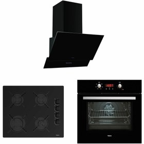 Resim TEKA Siyah Cam Ankastre Set (3' Lü Set) 