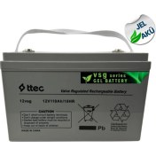 Resim Ttec 12v 110ah Jel Akü Sera Ve Hobi Bahçesi İçin-113746 
