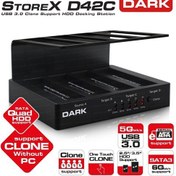 Resim Dark D42C USB3.0 Offline Clone 4lü Disk İstasyonu (DK-AC-DSD42C) | Dark Dark