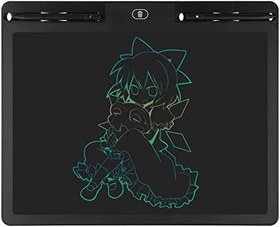 Resim LCD yazma tablet çizim boyama tahtası 16 inç yazı tahtası kaligrafi elektronik yeniden kullanılabilir dijital grafik Tablet pedi renkli ekran el yazısı eğitim aracı çocuk öğrenci için 