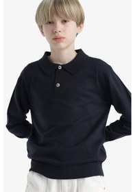 Resim Defacto Erkek Çocuk Okul Polo Yaka Kazak F3739a825aunv253 Lacivert 