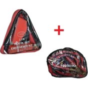 Resim Four Season Standarda Uygun 7 Parça Trafik Seti ile 1200 Amp 1.50 mt Akü Takviye Şarj Kablosu Seti 