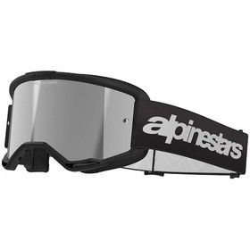 Resim Alpinestars Vision 3 Wordmark Goggle Kross Gözlüğü Siyah Gümüş 