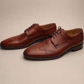 Resim Gondol Erkek Hakiki Deri Klasik Kösele Taba 41 Ttx.132 