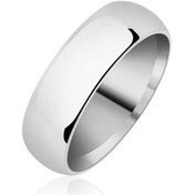 Resim 6 Mm Düz Bombeli Gümüş Alyans (510933752) 