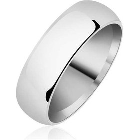 Resim 6 Mm Düz Bombeli Gümüş Alyans (510933752) 