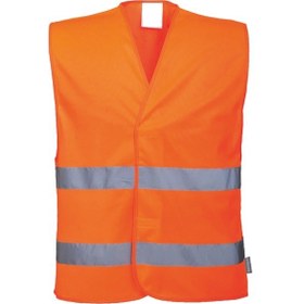 Resim Reflektörlü Turuncu Ikaz Yeleği - 10 Adet 