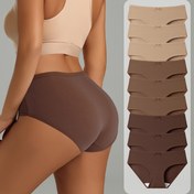 Resim 9 Parça Maillard Renkli Yaylı Kadın İç Çamaşırı Seti, Seksi ve Rahat Üçgen Külotlu Kadın İç Giysisi 