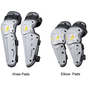 Resim Sulaıte Motosiklet Açık Sürme Nefes Koruyucu Ekipman, Renk: 2 Adet / Set Dirsek Pedleri Gri 