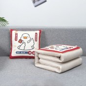 Resim Zhuque Üzerinde Logo Baskılı Ikisi Bir Arada Yastık Yorganı, Çok Fonksiyonlu Araba Kanepe Yastığı Yorganı (Yurt Dışından) 