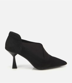 Resim Hotiç Kadın Süet Deri Streç Detaylı İnce Topuklu Stiletto 01ayh315480a100 01ayh315480a100 Siyah 