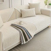 Resim 1 adet Modern Chenille Kanepe Kılıfı - Ağaç Deseni, Evrensel Dört Mevsim, Evcil Hayvan Dostu, Makinede Yıkanabilir Slipcover, Oturma Odası ve Yatak Odası için, Nötr Bej, Yumuşak Polyester, Tüm Mevsim Konforu, Kanepe Kılıfları için Oturma Odası 