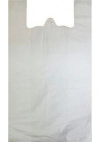 Resim A Kalite Beyaz Hışır Poşet 5 Kg Büyük Boy Atlet Poşet 