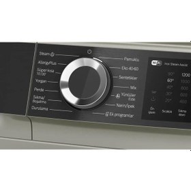 Resim BOSCH WGK252ZXTR Serie 6 Çamaşır Makinesi 10 kg maks. 1200 dev./dak., Gümüş 