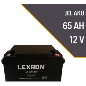 Resim Lexron 65 Amper 12 Volt Jel Akü - 65 Ah Jel Akü 