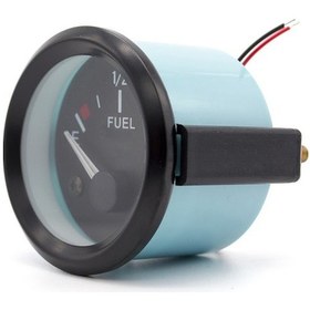 Resim Geeroyoo 12v Araba Yakıt Seviyesi Göstergesi, 52mm Abs Malzeme, Siyah Çerçeve Yeşil Kasa, 0 1 Aralığı, Evrensel Uyumlu, Modifikasyon Enstrümanı 