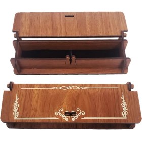 Resim Ahşap Kalem Kutusu 