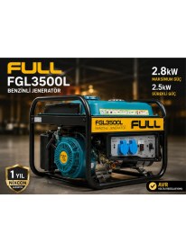 Resim Full FGL3500L 2.8kw Benzinli Jeneratör Avr Destekli 230V 