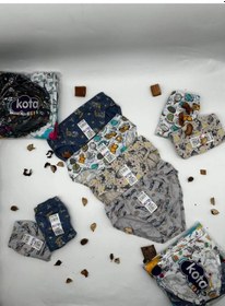 Resim Kota 1018 Erkek Çocuk Renkli Desenli Slip Külot 6 Adet 001 