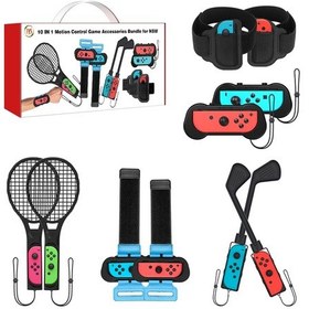 Resim JYS-NS215 10'u 1 Arada Nintendo Anahtarı İçin Set 