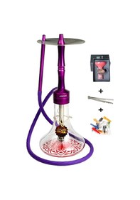 Resim Argus Model Purple Nargile Takımı 