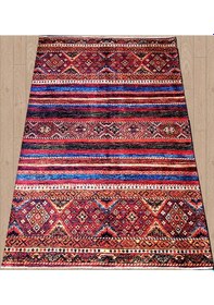 Resim Dekoratif Dijital Baskı Pamuklu Kaymaz Taban Kilim 1028 Lacasa Bordo 