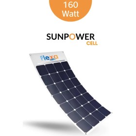 Resim FleXa 160 Watt Esnek Güneş Paneli FX-160 Beyaz 