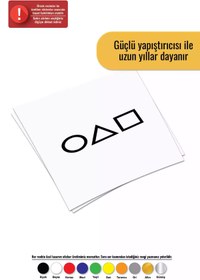 Resim Genel Markalar Squid Game Sticker Oto Motor Laptop Duvar Folyo Sticker 70 X 21 Cm 