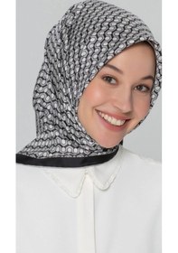 Resim Armine Nostalji Serisi İpek Tivil Eşarp 8401-88 