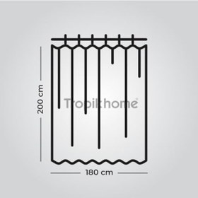 Resim Home Ağaç Desen Banyo Duş Perdesi-beyaz Renk Duş Perdesi Ve Küvet Perdesi, 180x200 Cm Lüx Banyo Perdesi Siyah 