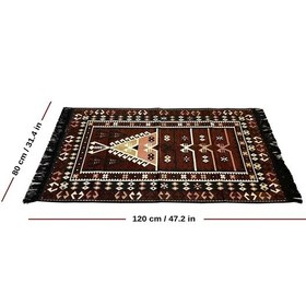 Resim Shark Anadolu Seccade Kilim 15 Kahve 